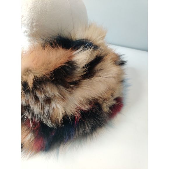 BNWOT Multicolor Fox Fur Scarf/Infinity Scarf Made by Befur on Etsy - Picture 5 of 16